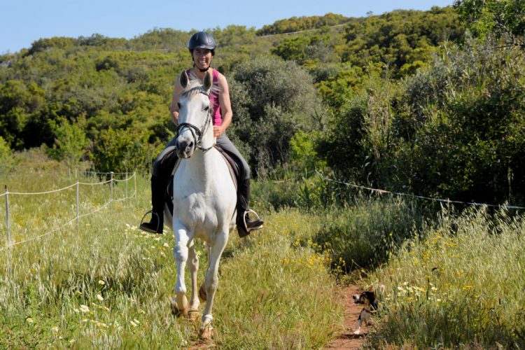 An Ocean Villas guest Horse Riding on the rural side of the Algarve