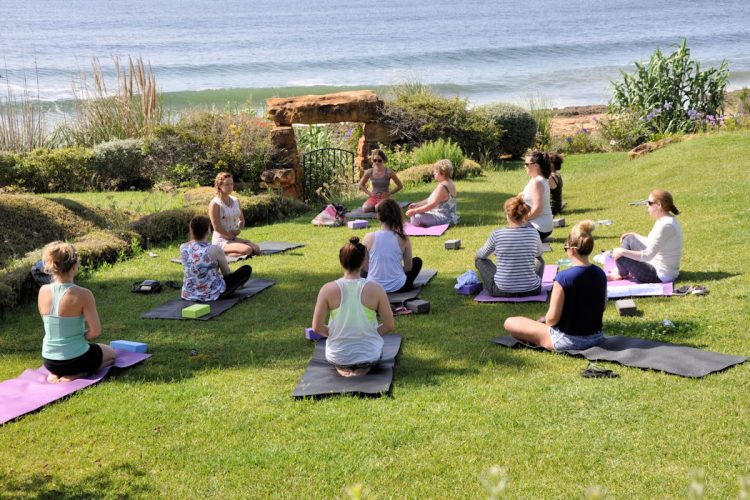 Take a morning yoga class on the AltaVista ocean front gardens