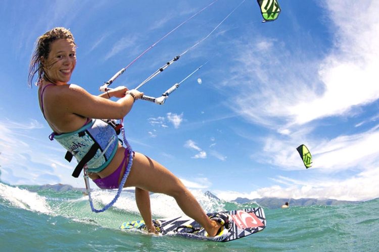 The excited face of an Ocean Villas kitesurfer is a joy to see