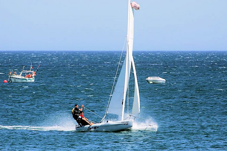 Sailing (1) The Algarve has clear waters, blue skies and an ever-present breeze