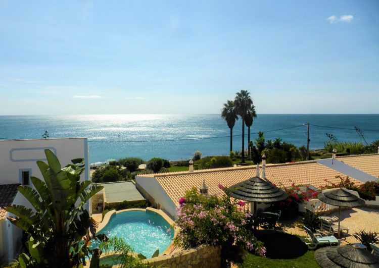 The view of the bright blue sea against the Atlantic Ocean