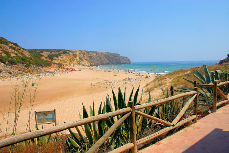 White sand, blue waters and constant waves are the norm for Praia do Zavial. It is one of the Algarve's best beaches.