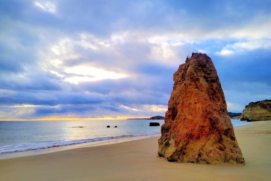 Algarve in the winter is quiet and beautiful on the beaches